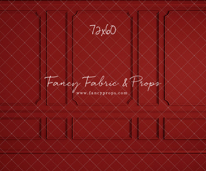 Red Wainscoting Wall