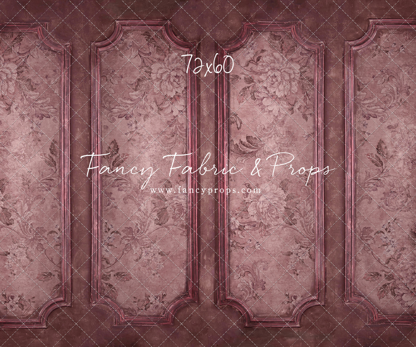 Rose Floral Wainscoting Wall