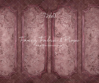 Rose Floral Wainscoting Wall