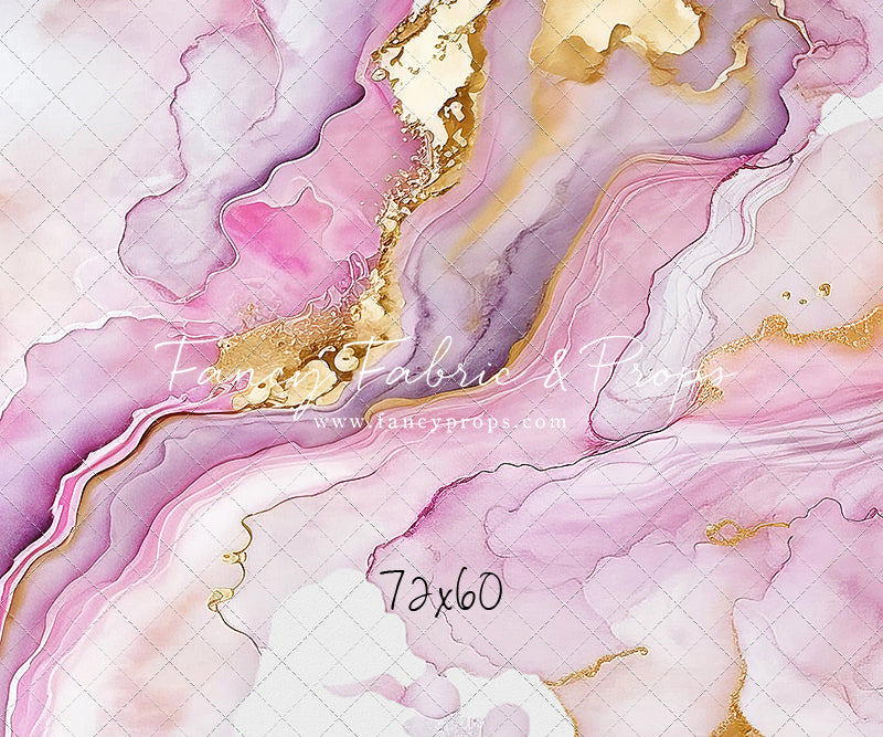 Rose Gold Marble Swirl - With Sweep Option