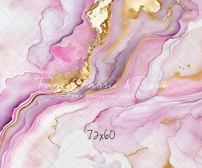 Rose Gold Marble Swirl - With Sweep Option