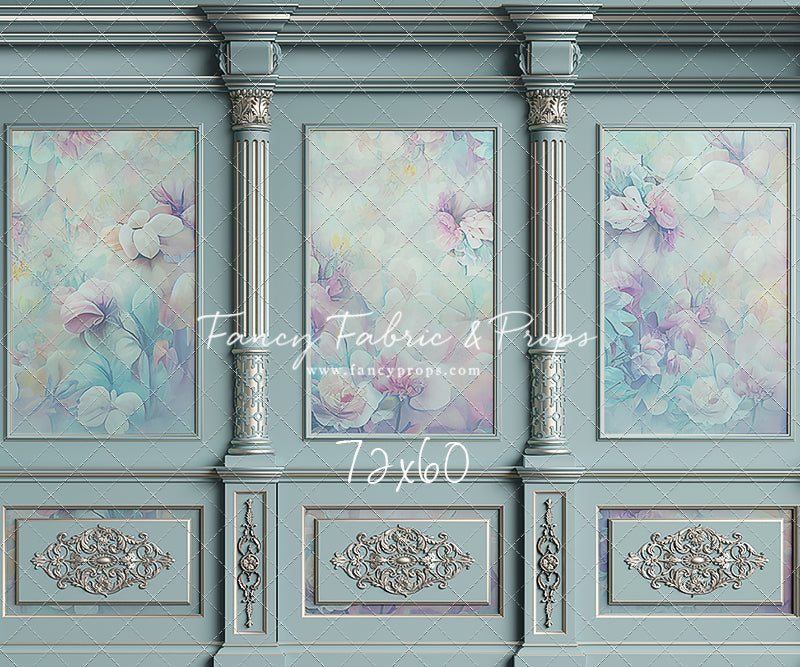 Sky Floral Victorian Wall - With Sweep Option