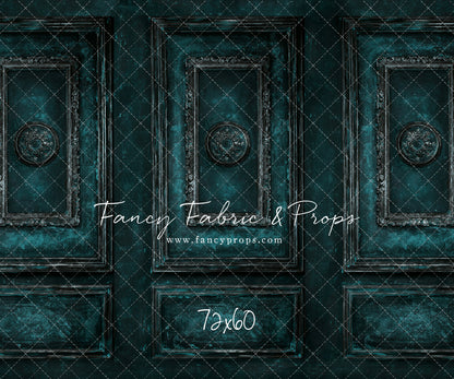 Teal Antiqued Wall