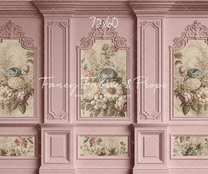 Rose Floral Victorian Wall - With Sweep Option