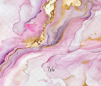 Rose Gold Marble Swirl - With Sweep Option