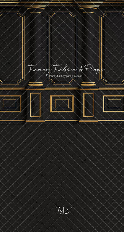 Dark Victorian Gold Wall - With Sweep Option