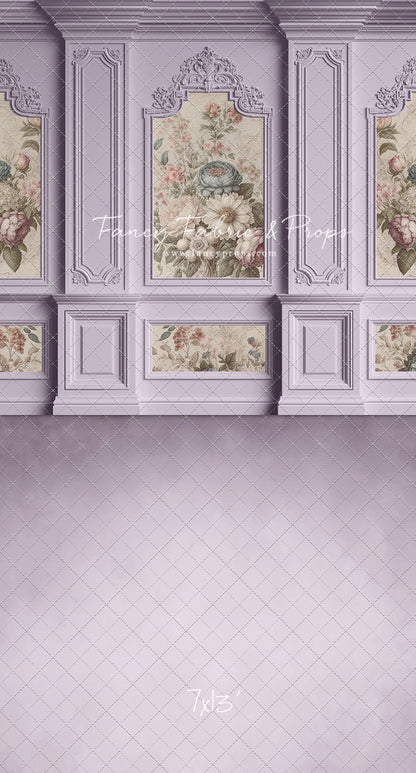 Lavender Floral Victorian Wall - With Sweep Option