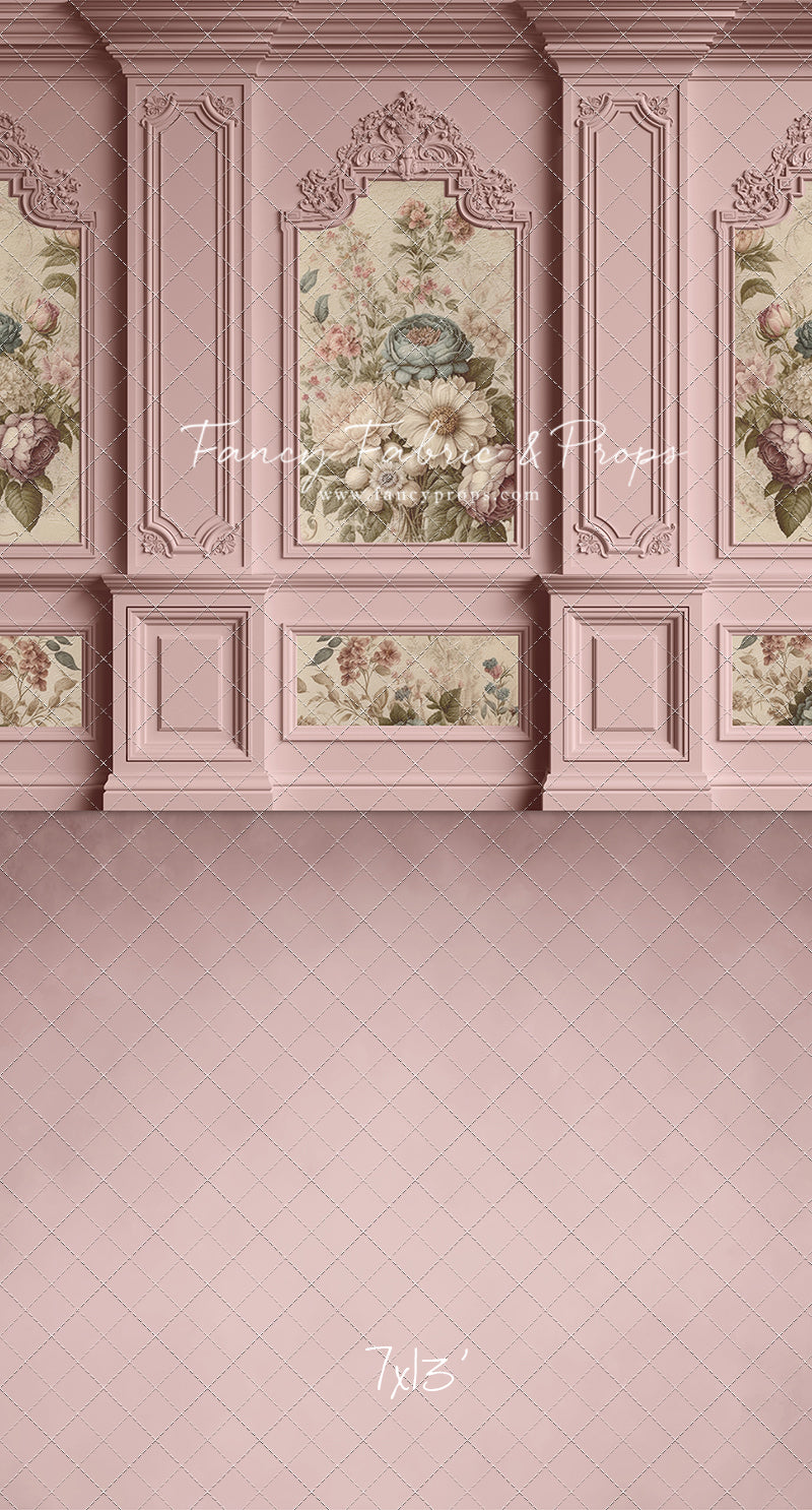 Rose Floral Victorian Wall - With Sweep Option