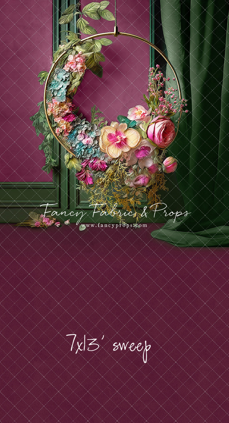 Magenta Elegant Hoop - Sweep Sizes Only