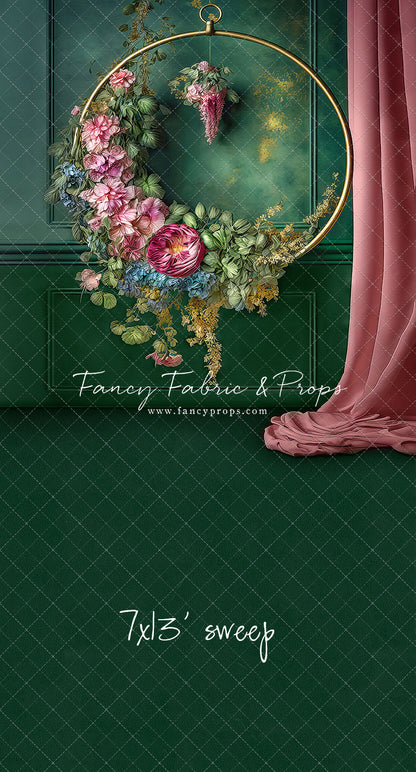 Rose & Evergreen Elegant Hoop - Sweep Sizes Only