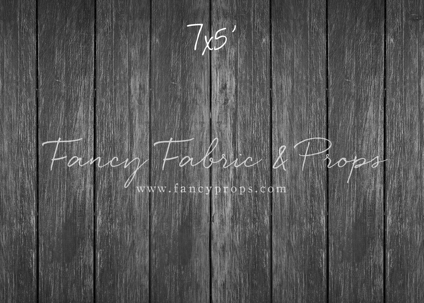 Charcoal Wood Planks Mat Floor