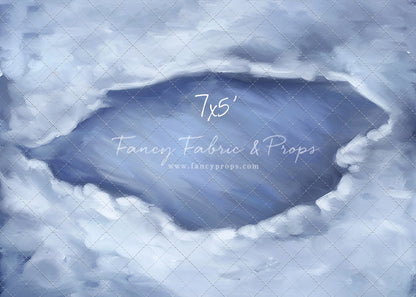 Midnight Snowy Pond Mat Floor