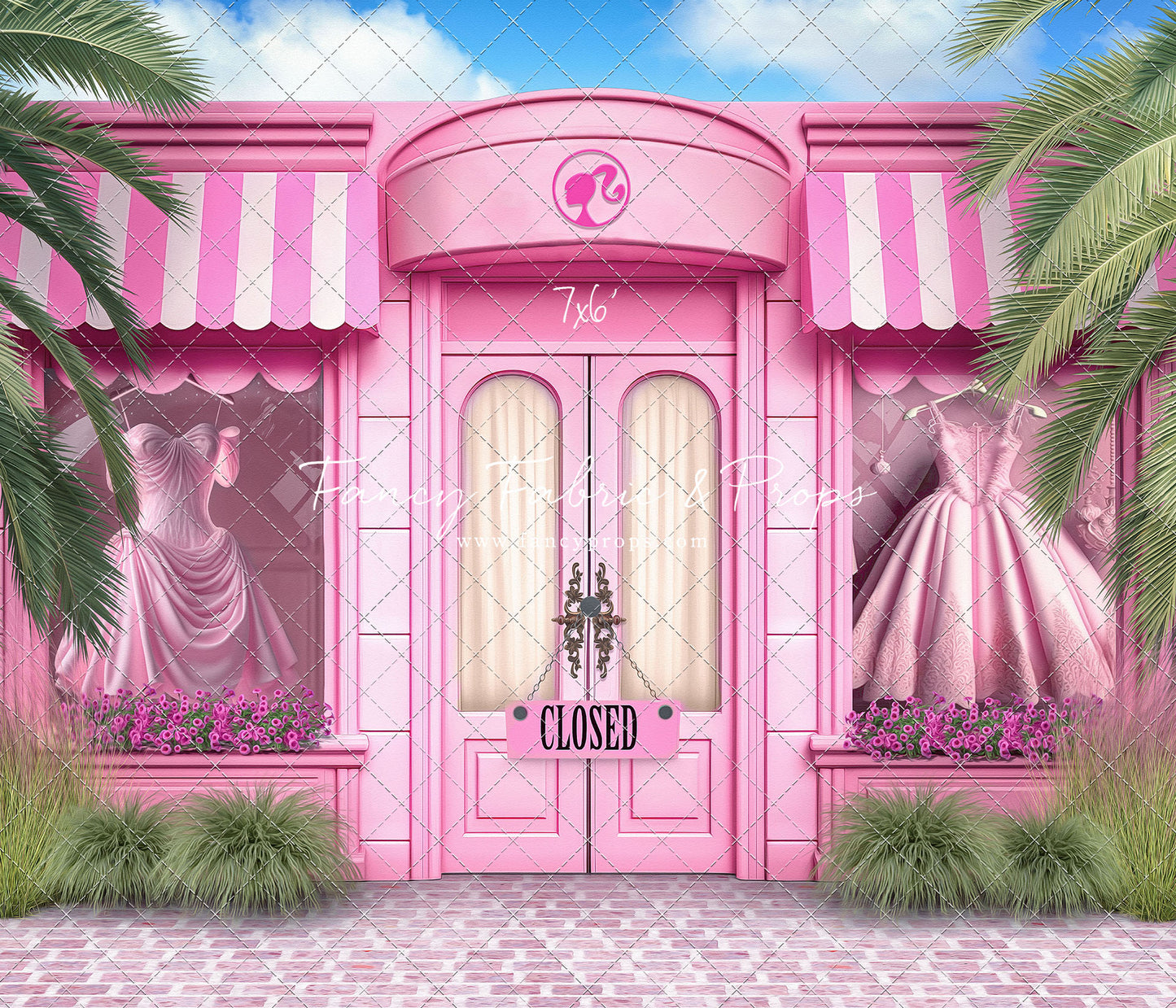 Barbie Boutique - With Pink Brick - With Sweep Option