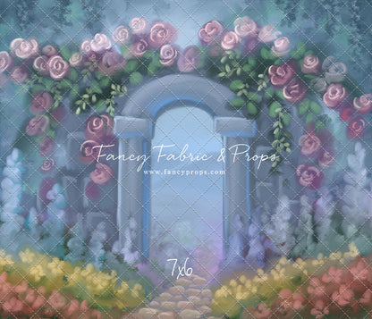 Blushing Rosette Archway