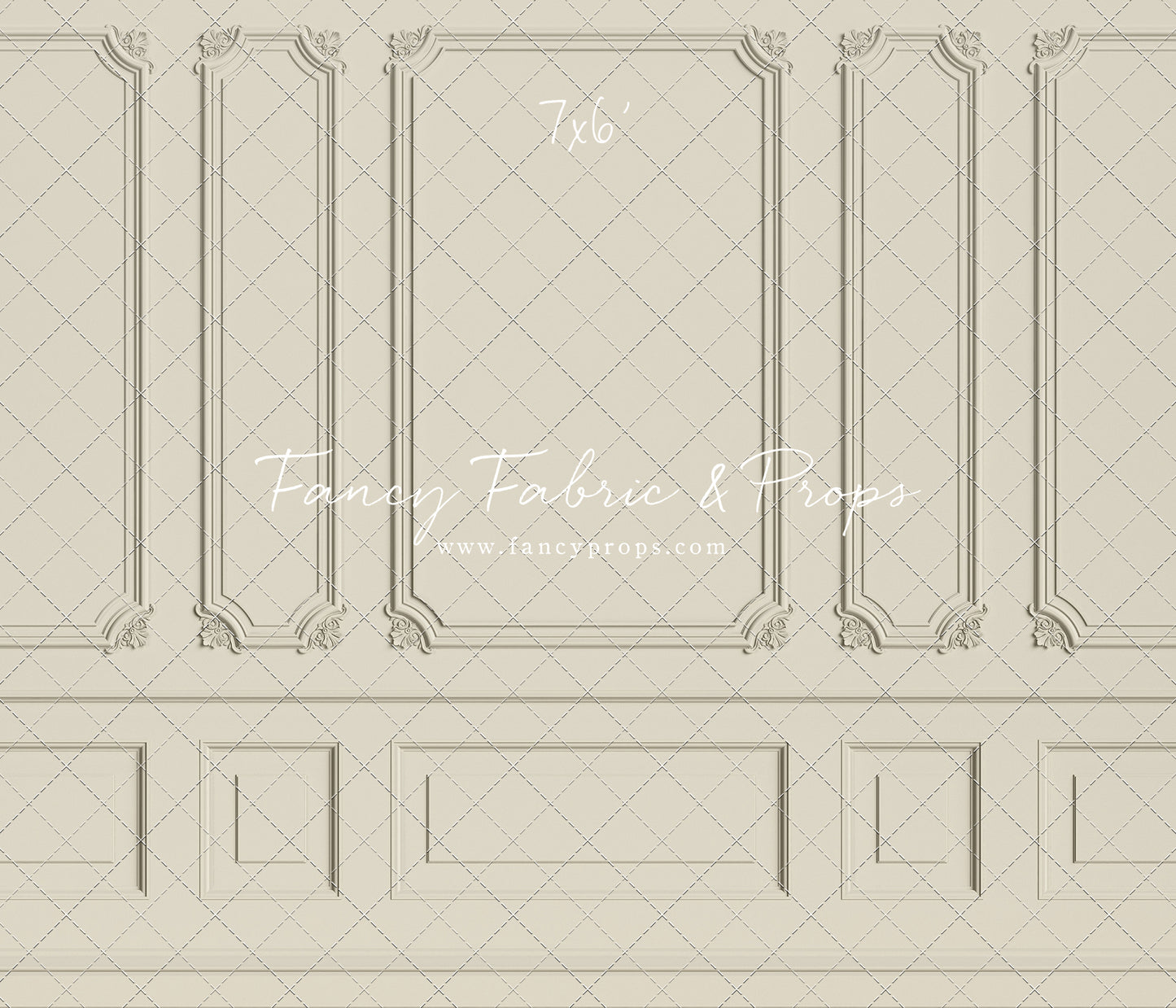 Classic Cream Wainscoting Wall - With Sweep Option