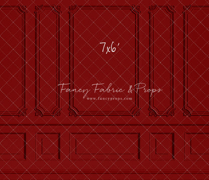 Classic Red Wainscoting Wall - With Sweep Option