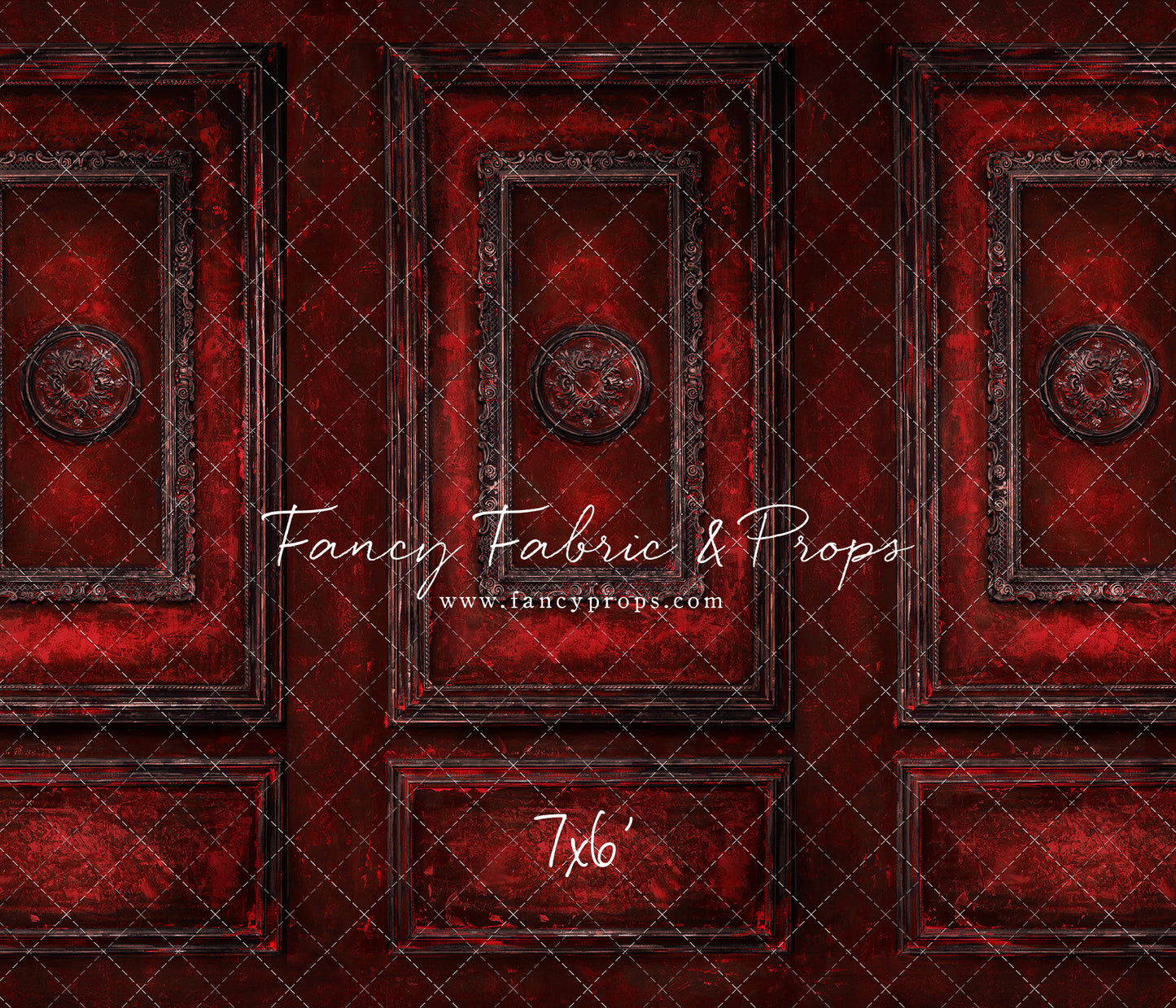 Crimson Antiqued Wall