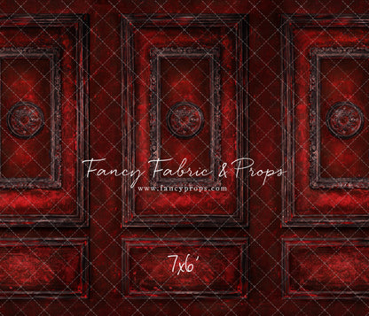 Crimson Antiqued Wall