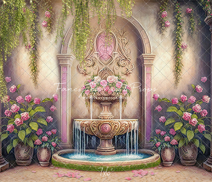 Pink Wishes Fountain - With Sweep Option