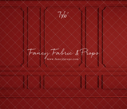 Red Wainscoting Wall