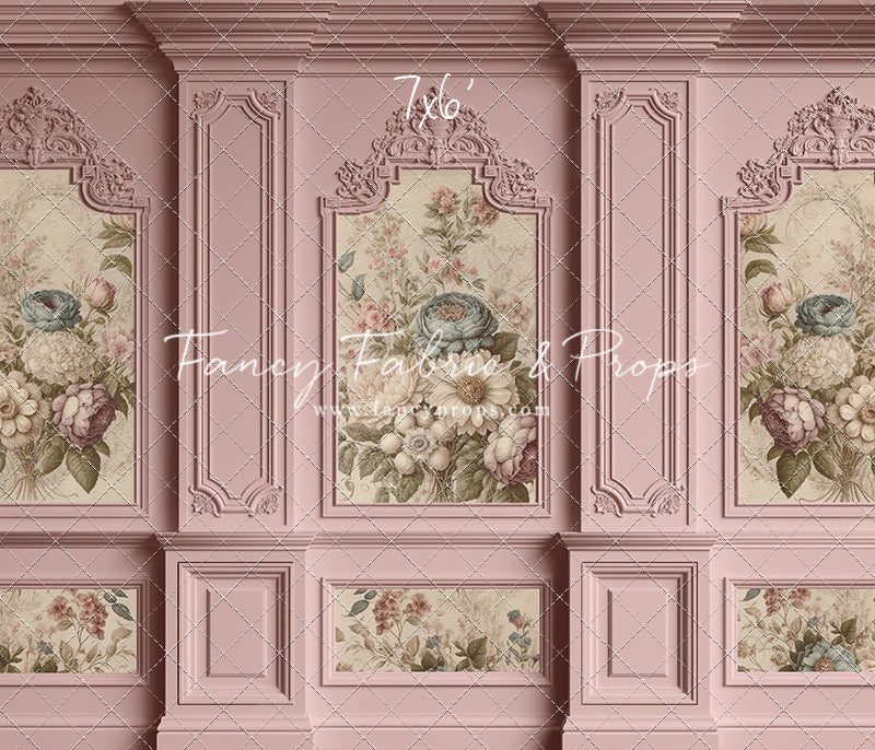 Rose Floral Victorian Wall - With Sweep Option