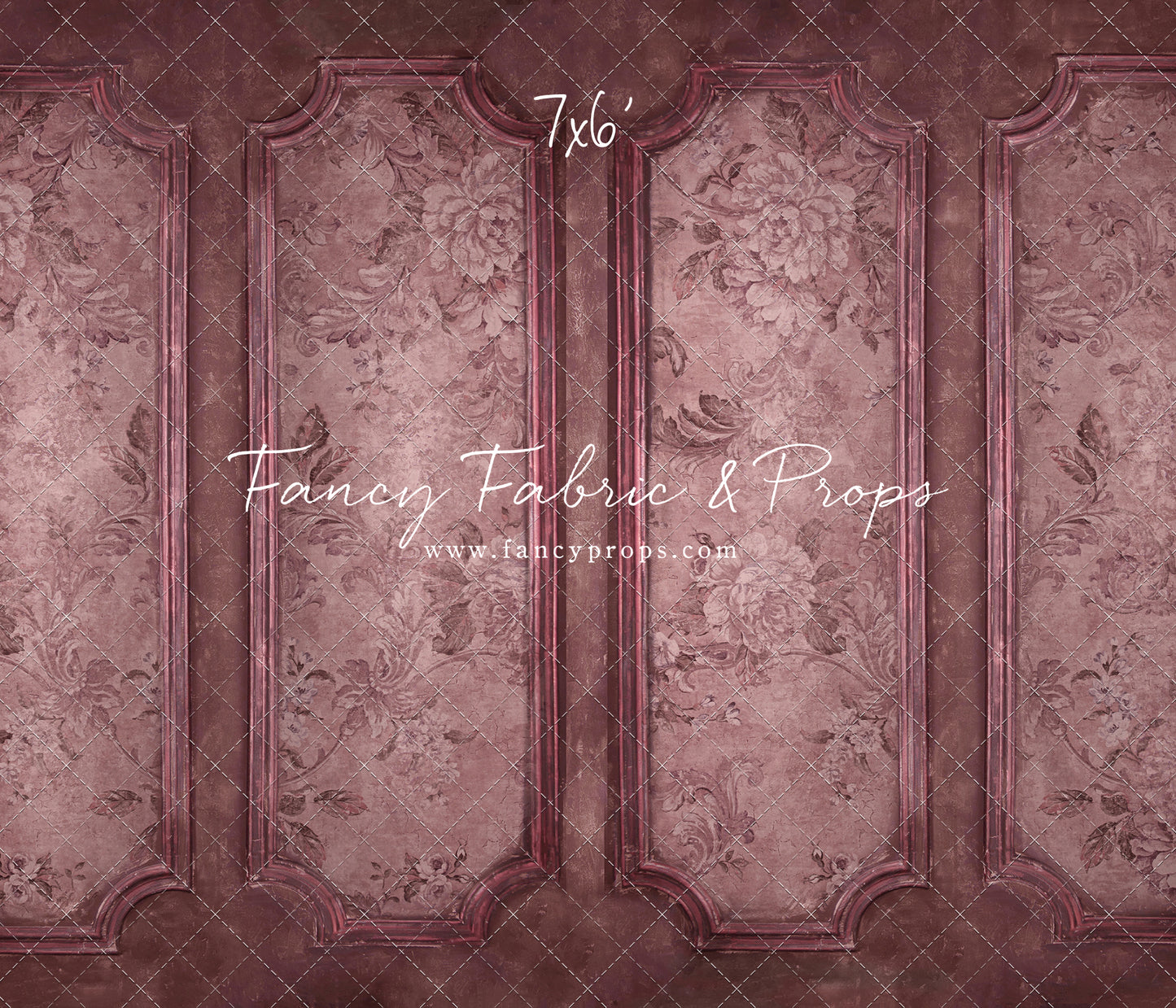 Rose Floral Wainscoting Wall