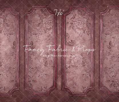 Rose Floral Wainscoting Wall