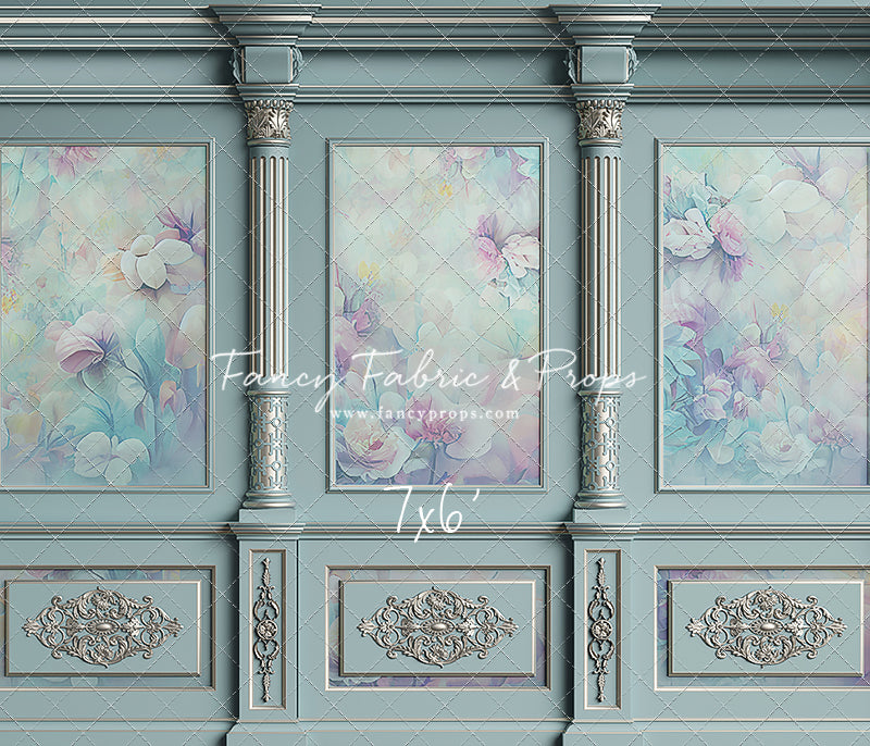 Sky Floral Victorian Wall - With Sweep Option