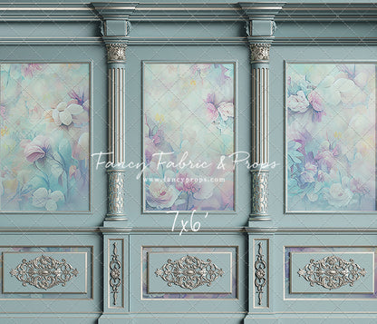 Sky Floral Victorian Wall - With Sweep Option