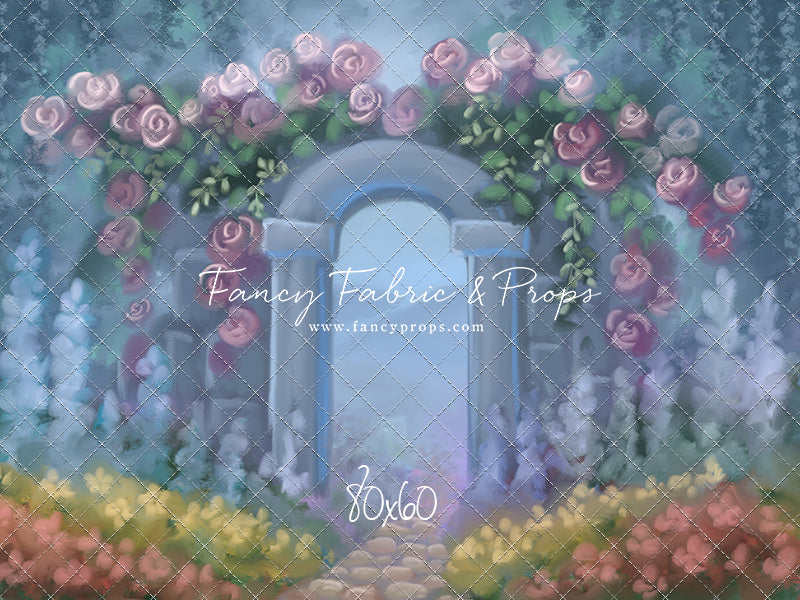 Blushing Rosette Archway