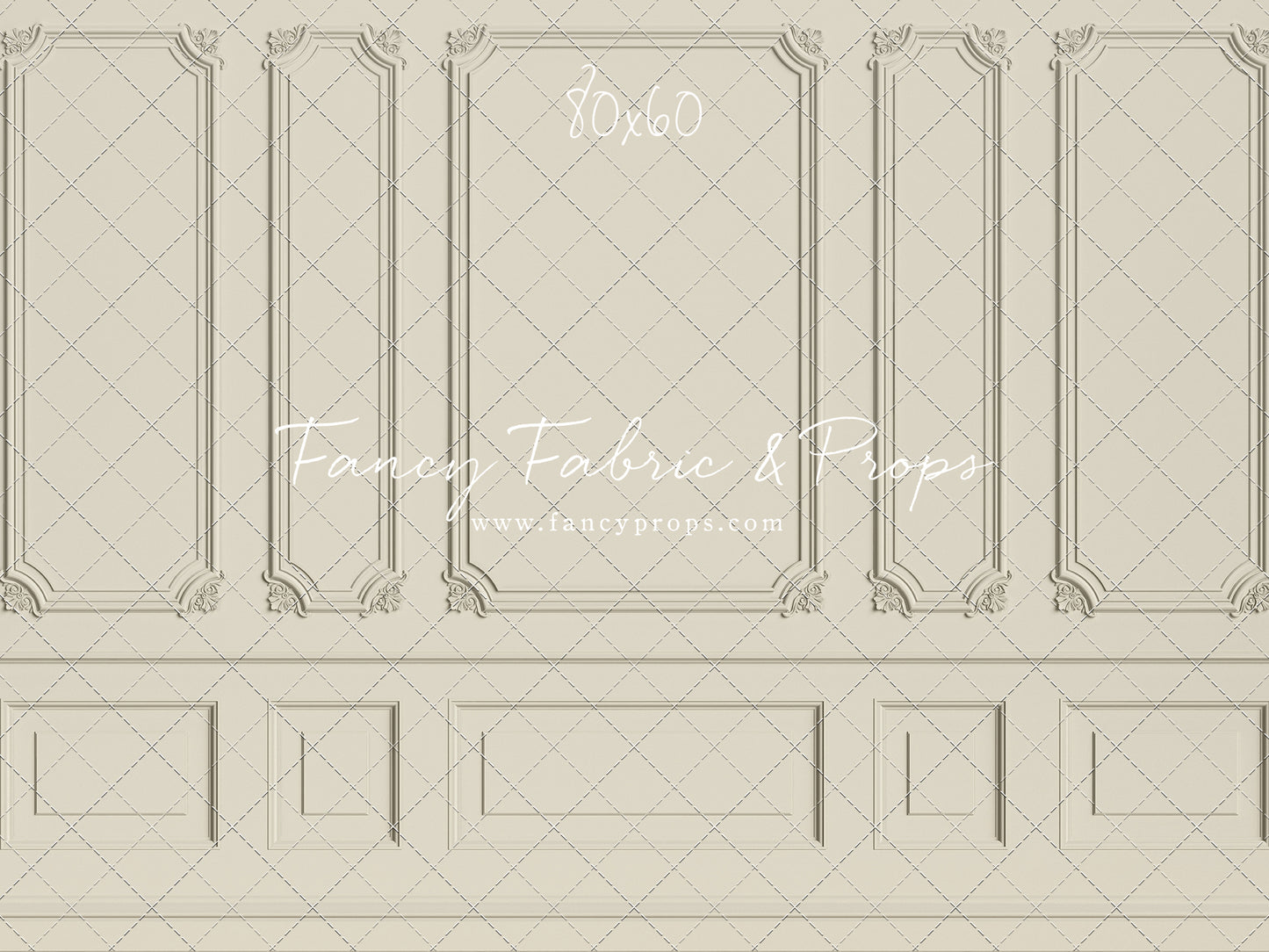 Classic Cream Wainscoting Wall - With Sweep Option