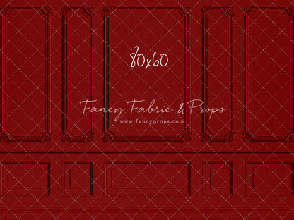 Classic Red Wainscoting Wall - With Sweep Option