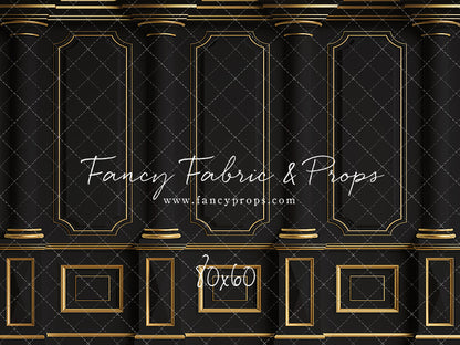 Dark Victorian Gold Wall - With Sweep Option