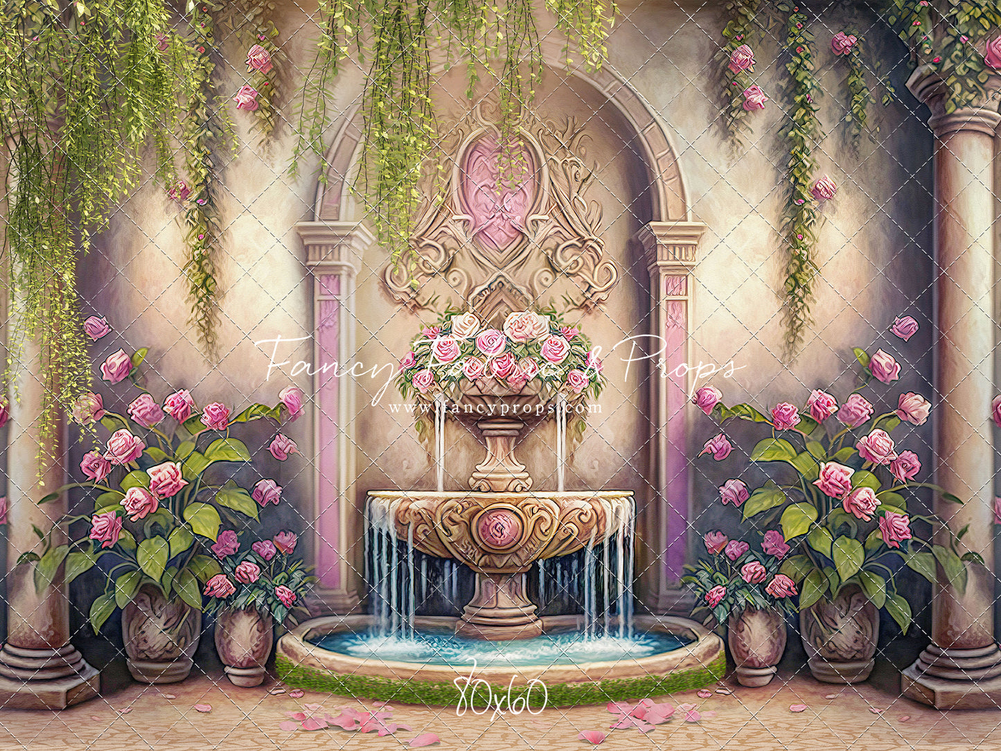 Pink Wishes Fountain - With Sweep Option