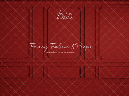 Red Wainscoting Wall