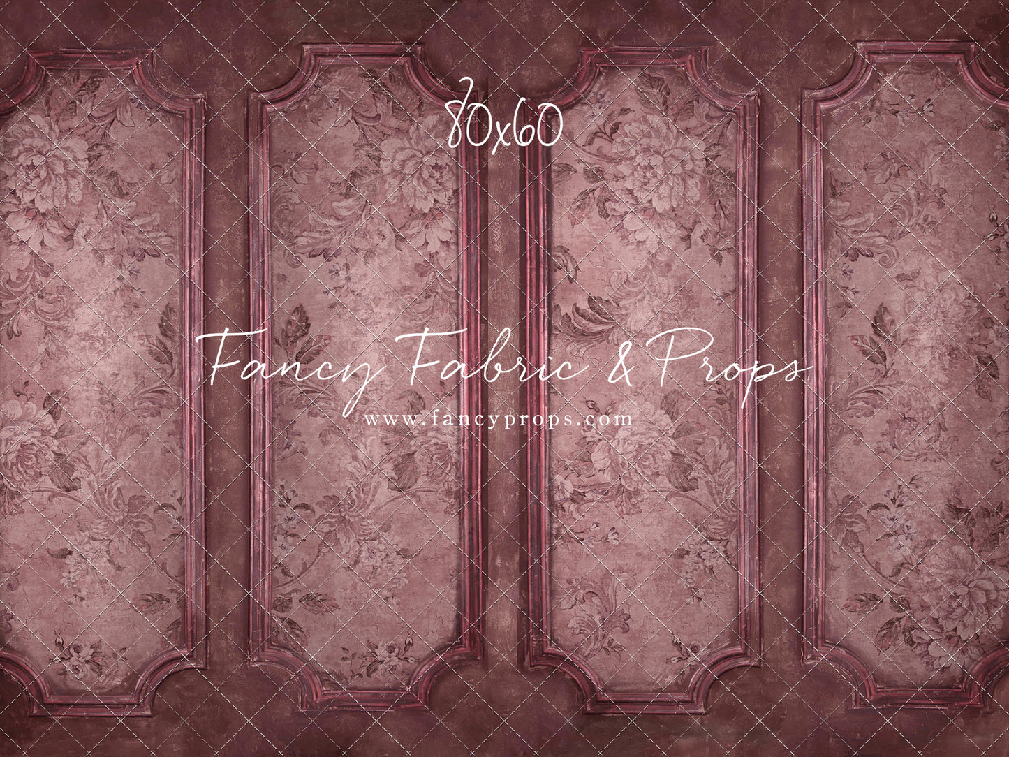 Rose Floral Wainscoting Wall