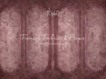 Rose Floral Wainscoting Wall