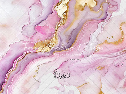 Rose Gold Marble Swirl - With Sweep Option