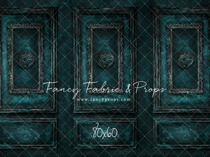 Teal Antiqued Wall