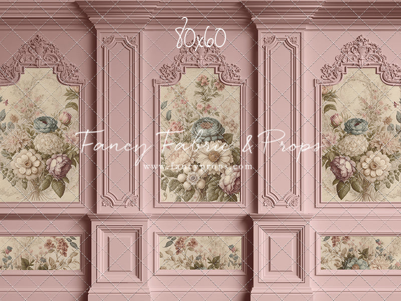 Rose Floral Victorian Wall - With Sweep Option