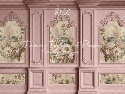 Rose Floral Victorian Wall - With Sweep Option