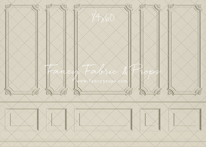 Classic Cream Wainscoting Wall - With Sweep Option