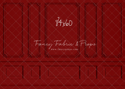 Classic Red Wainscoting Wall - With Sweep Option