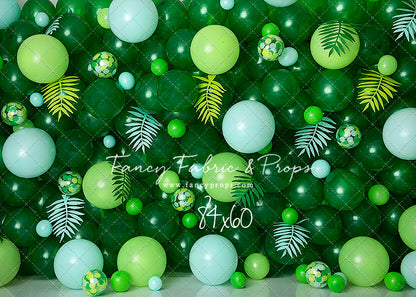 Cool Blue Tropical Balloon Wall