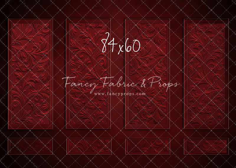 Elegant Crimson Wall