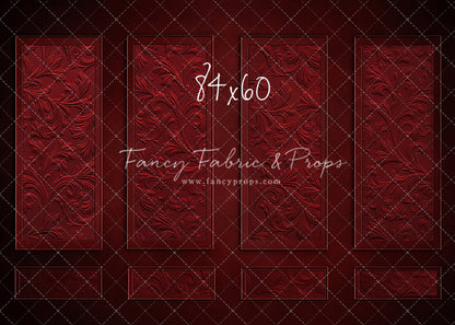 Elegant Crimson Wall