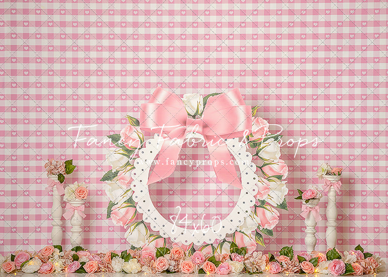 Pink Rose Wreath