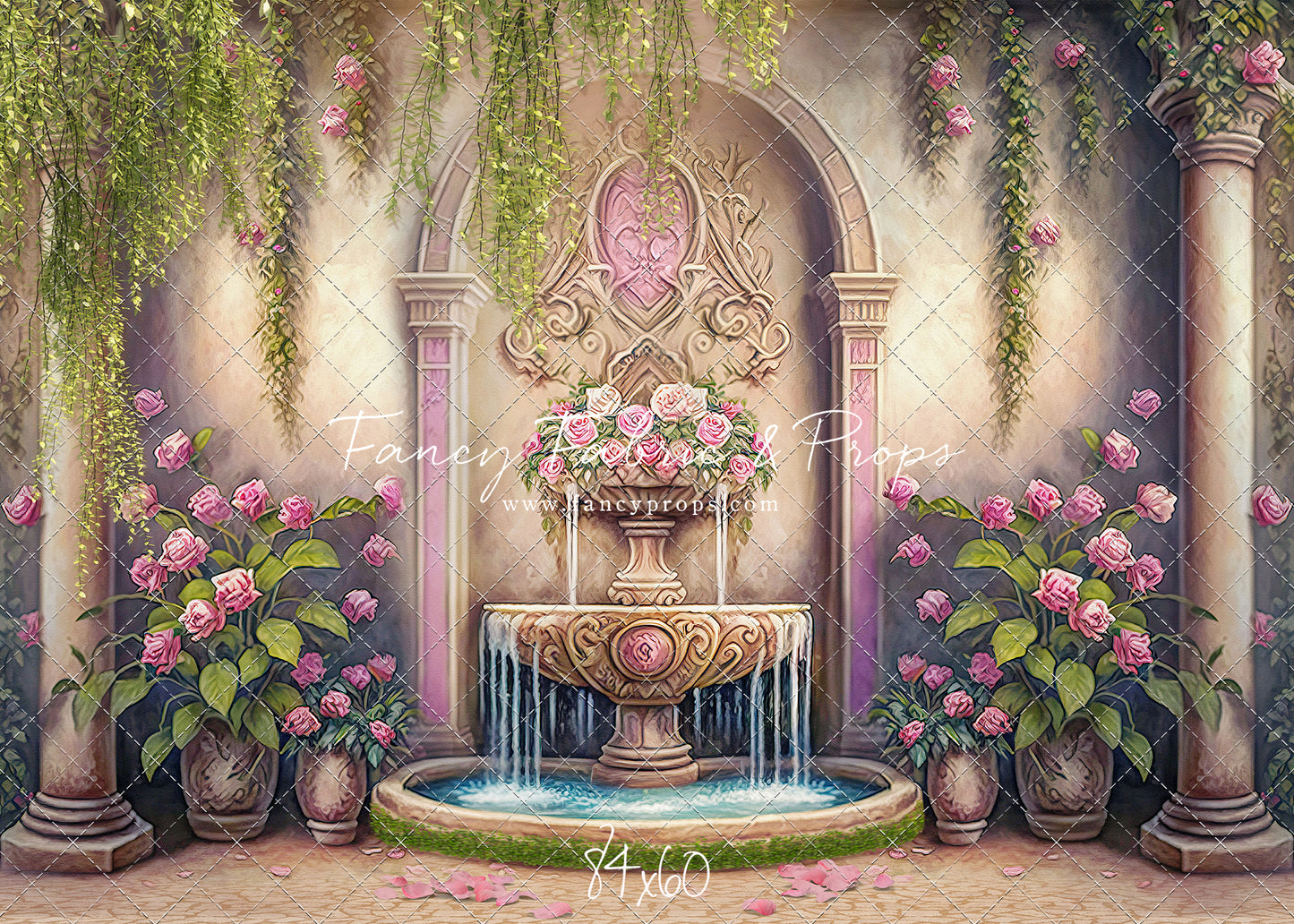 Pink Wishes Fountain - With Sweep Option