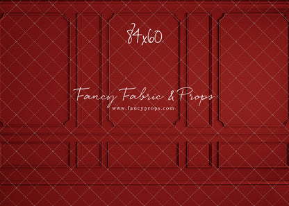 Red Wainscoting Wall