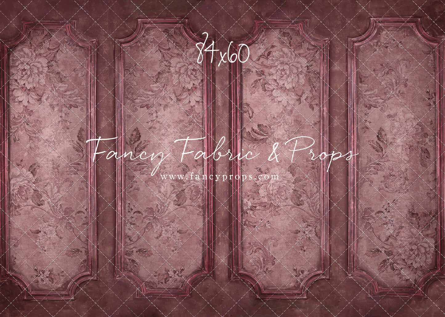 Rose Floral Wainscoting Wall